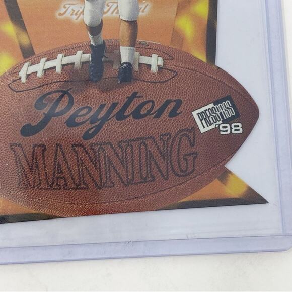 1998 PRESS PASS Peyton Manning  TT 2 of 9 Card - Picture 3 of 3